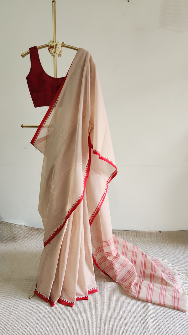 'BHAVANI' Handwoven Begumpuri Cotton Saree