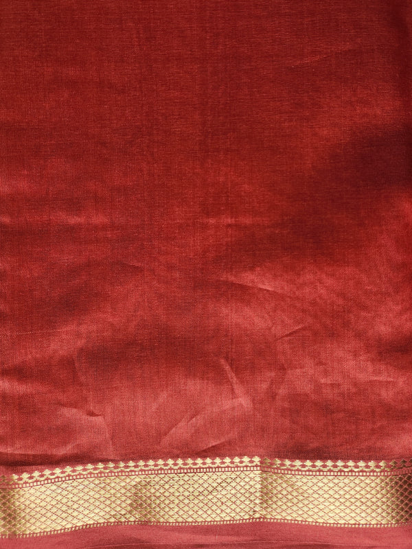 'ANNAPOORNA' Handwoven Silk-Cotton Maheshwari Saree