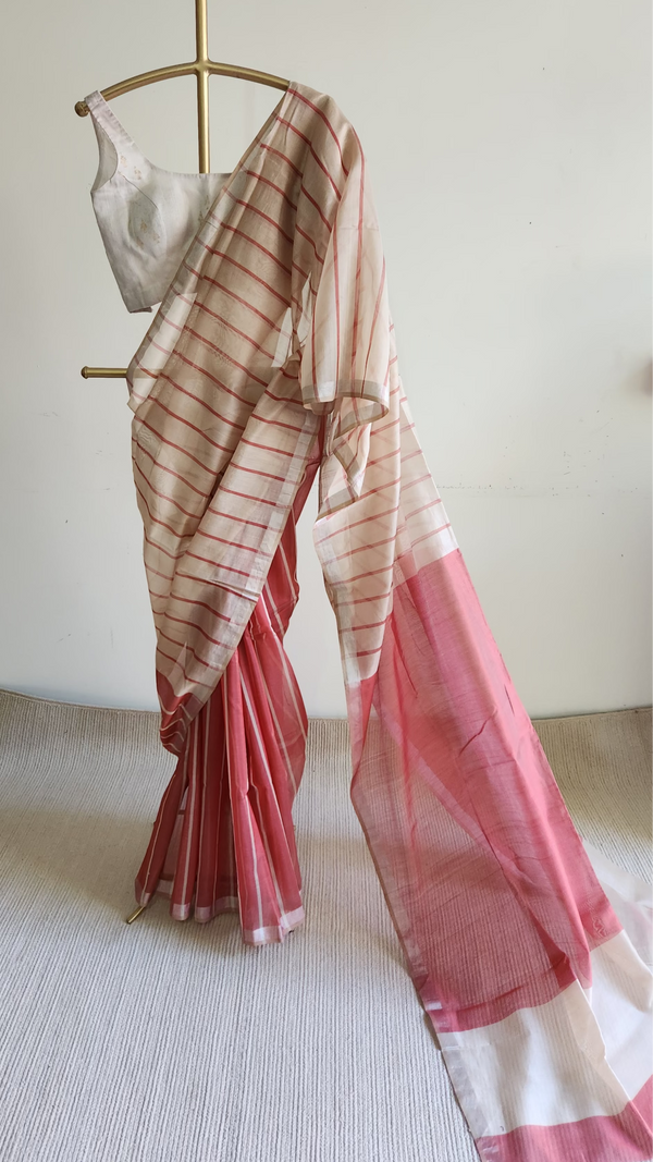'AISHWARYA' Handwoven Silk Cotton Maheshwari