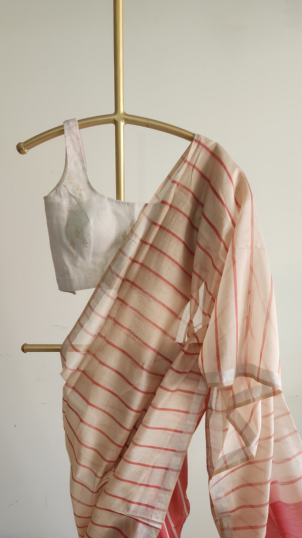 'AISHWARYA' Handwoven Silk Cotton Maheshwari