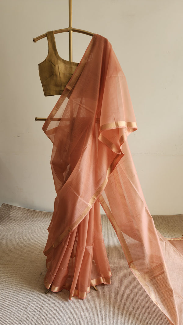 'VASANTHA' Handwoven Silk-Cotton Maheshwari Saree