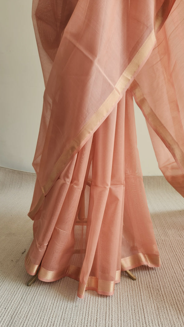 'VASANTHA' Handwoven Silk-Cotton Maheshwari Saree