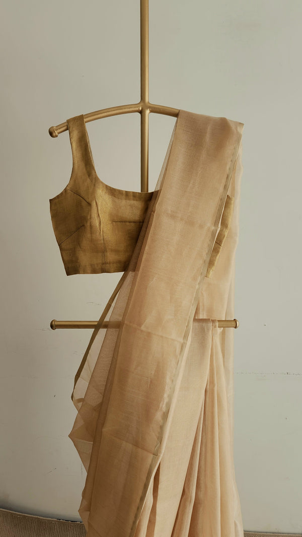 'SHARINI' Handwoven Silk-Cotton Maheshwari Saree