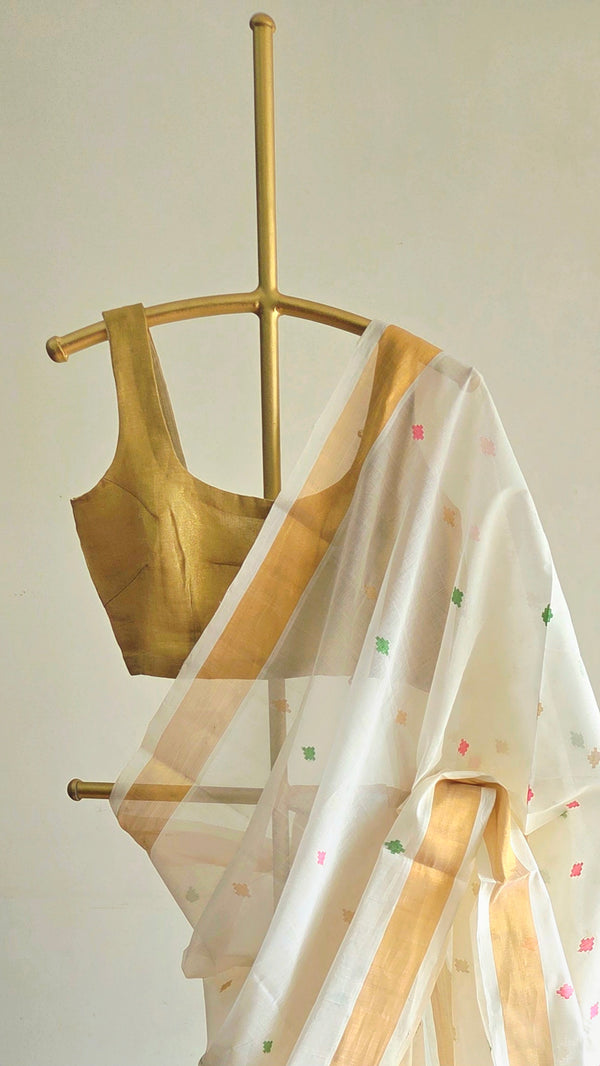 'NANMANI' Handwoven Venkatagiri Cotton Saree