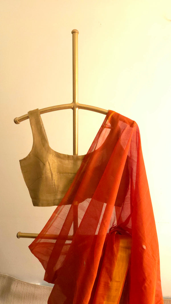 'AMBUJA' Handwoven Venkatagiri Cotton Saree