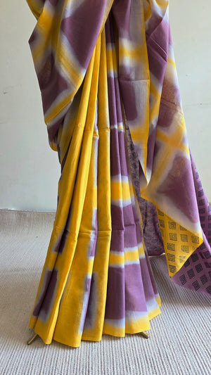 'ANILA' Clamp Dyed Handwoven Cotton
