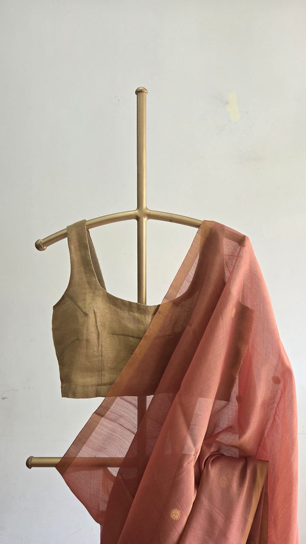 'ANANTA' Handwoven Silk-Cotton Chanderi Saree