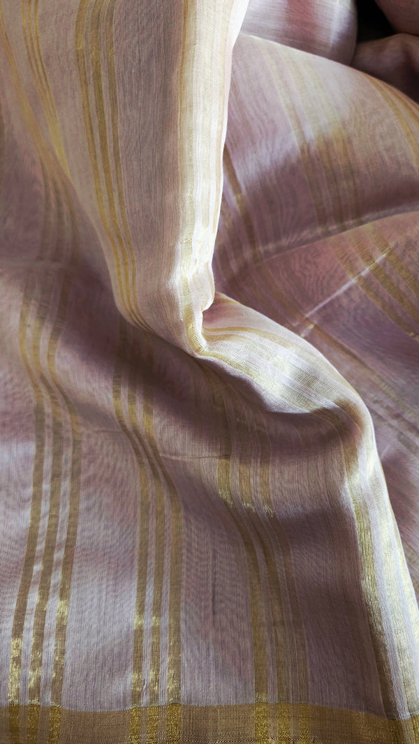 'KALAKRITI' Handwoven Silk-Cotton Chanderi Saree