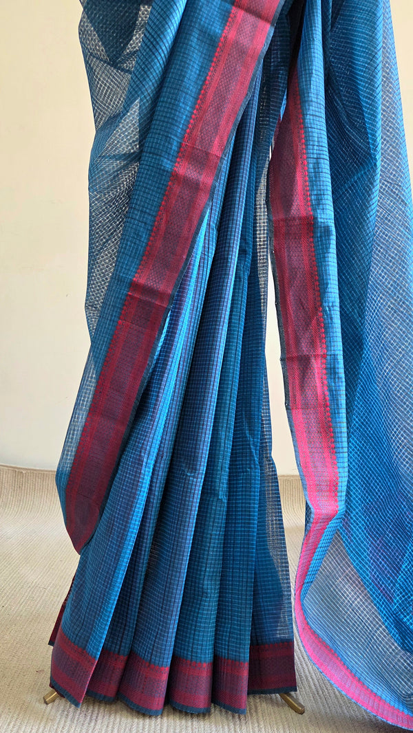 'NITYAKALYANI' Handwoven Mangalagiri Cotton Saree