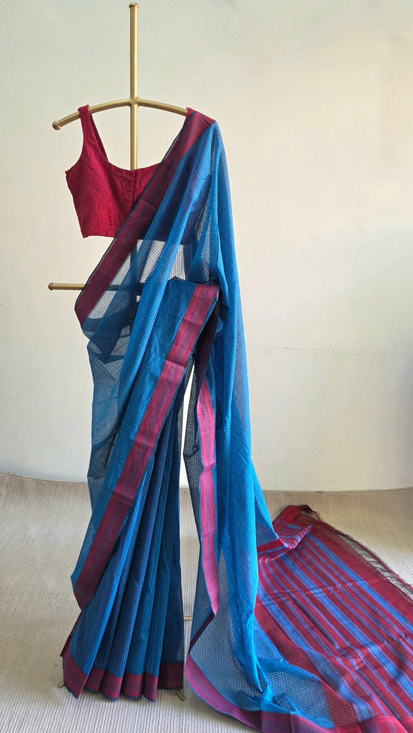 'NITYAKALYANI' Handwoven Mangalagiri Cotton Saree