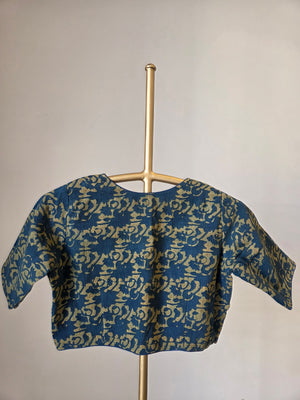 'THE MUDRA BODICE' Kala Cotton Ajrakh Blouse