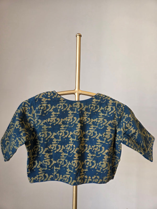 'THE MUDRA BODICE' Kala Cotton Ajrakh Blouse