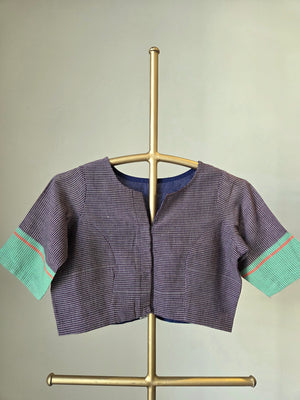 'NIGHT ORCHAD' Patteda Anchu Cotton Blouse