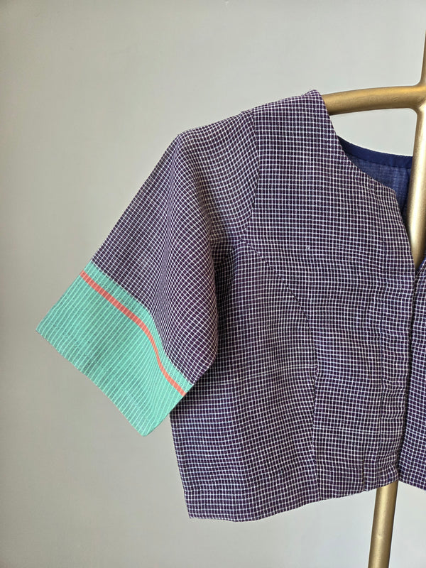 'NIGHT ORCHAD' Patteda Anchu Cotton Blouse