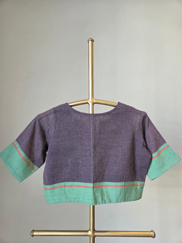 'NIGHT ORCHAD' Patteda Anchu Cotton Blouse