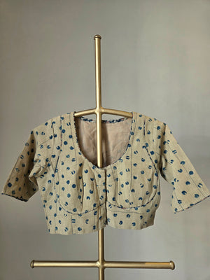 'JAL-BINDU' Kala Cotton Ajrakh Blouse