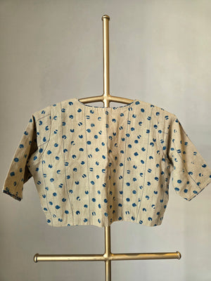 'JAL-BINDU' Kala Cotton Ajrakh Blouse