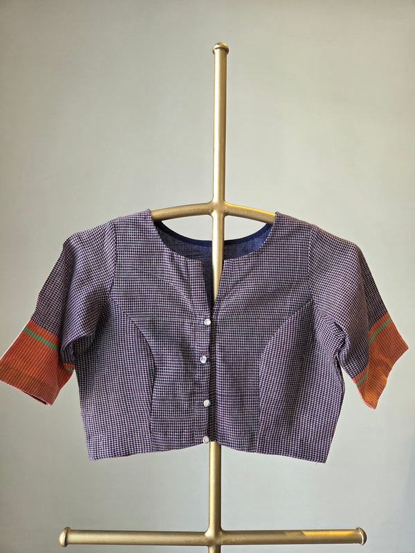 'SHADOW ORCHAD' Patteda Anchu Cotton Blouse