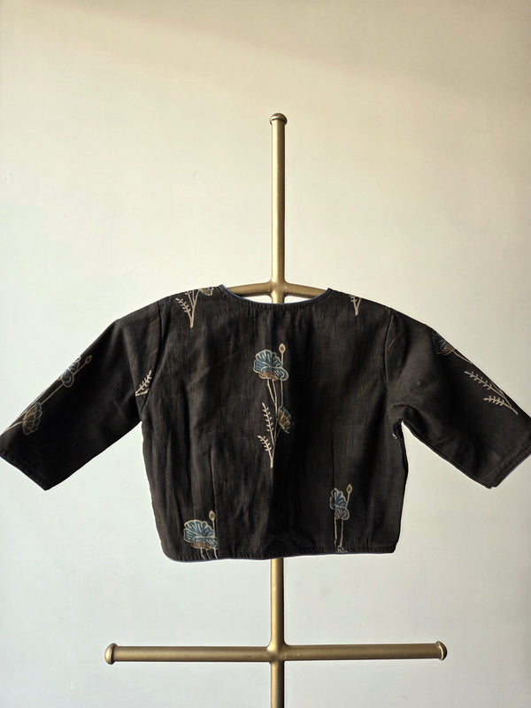'THE DUSK BLOOM' Kala Cotton Ajrakh Blouse