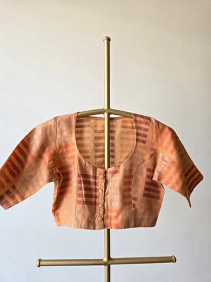 'ORANGE POPSICLE' Chanderi Blouse