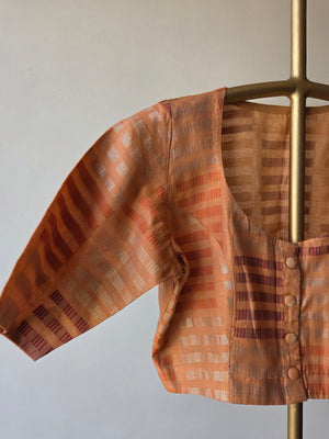 'ORANGE POPSICLE' Chanderi Blouse