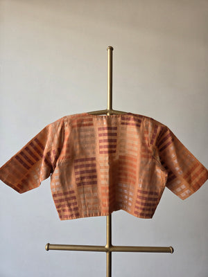 'ORANGE POPSICLE' Chanderi Blouse