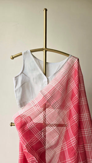 'KUSUMA' Handwoven Mangalagiri Cotton Saree