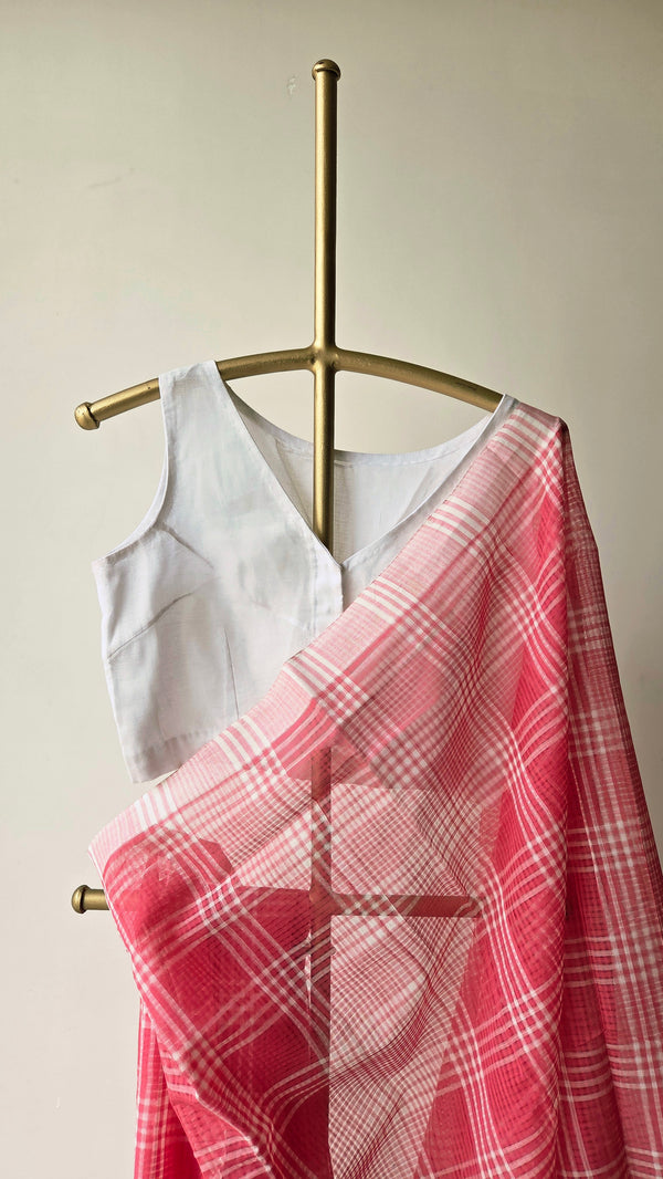 'KUSUMA' Handwoven Mangalagiri Cotton Saree