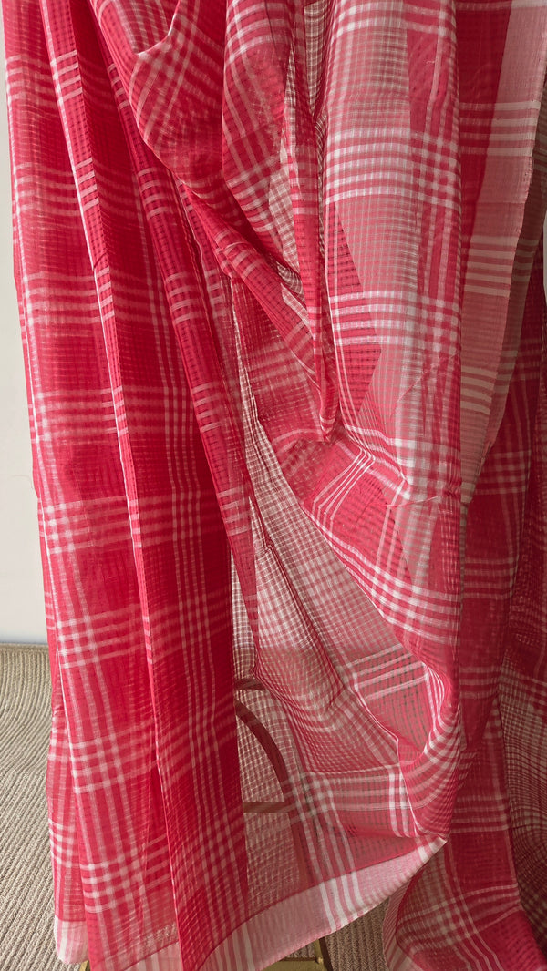 'KUSUMA' Handwoven Mangalagiri Cotton Saree