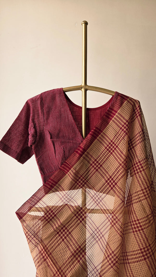 'MANIKYA' Handwoven Mangalagiri Cotton Saree