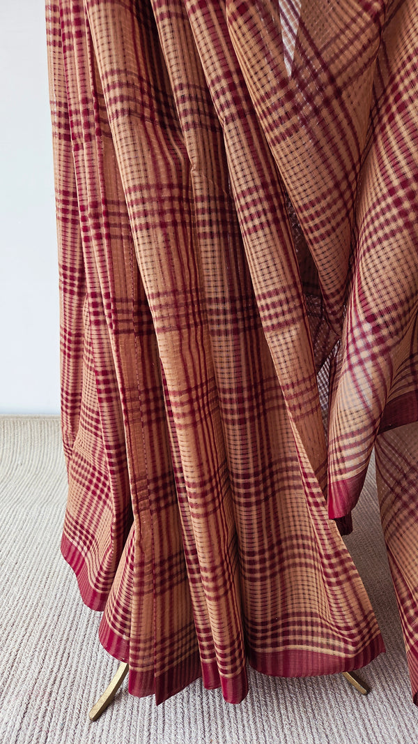 'MANIKYA' Handwoven Mangalagiri Cotton Saree