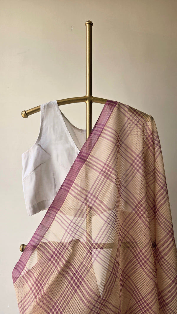 'SANDHYA' Handwoven Mangalagiri Cotton Saree