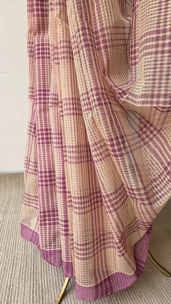 'SANDHYA' Handwoven Mangalagiri Cotton Saree