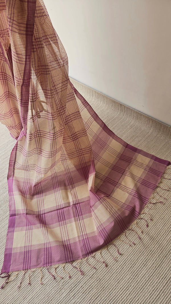'SANDHYA' Handwoven Mangalagiri Cotton Saree