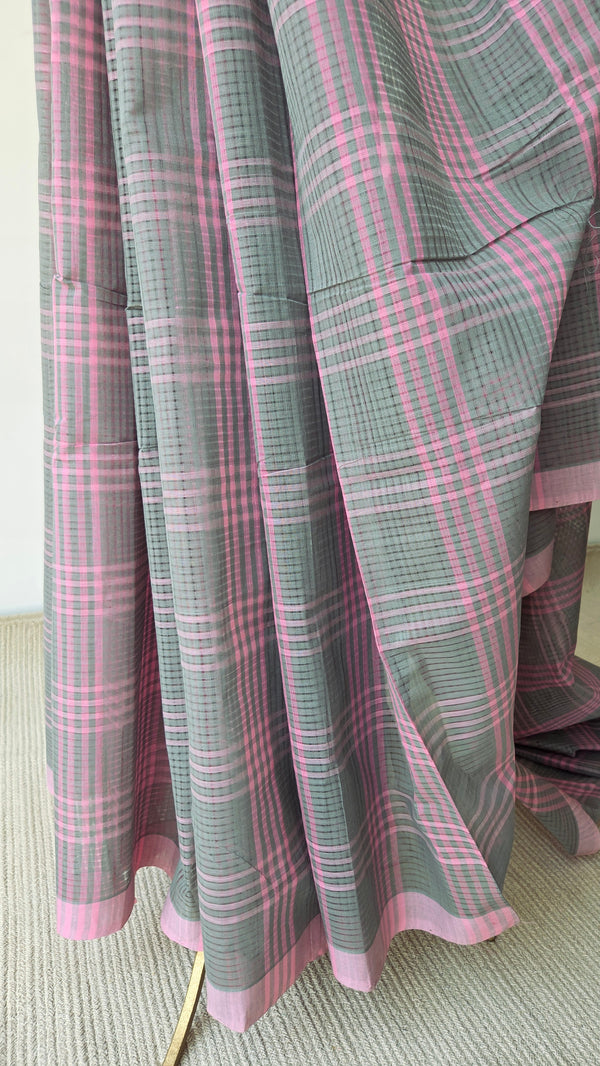 'KUNDA MALLIKA' Handwoven Mangalagiri Cotton Saree