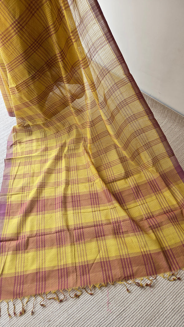 'KANTI' Handwoven Mangalagiri Cotton Saree