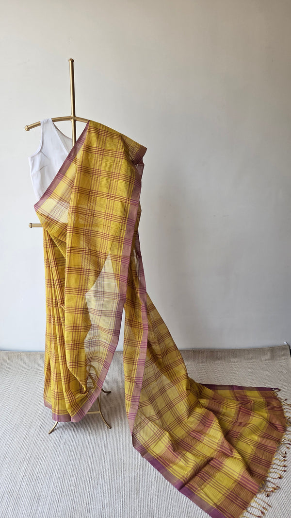 'KANTI' Handwoven Mangalagiri Cotton Saree
