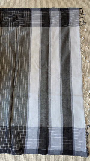 'BRAINSTORM' Handwoven Mangalagiri Cotton Saree