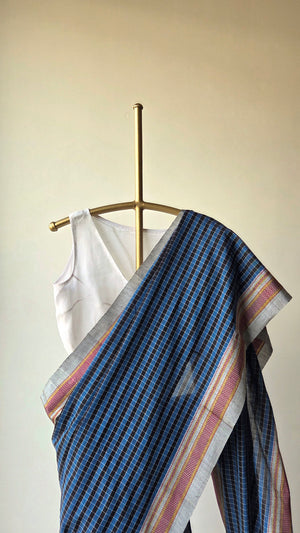 'LAKKAVALLI' Handwoven Ilkal Pure Cotton Saree
