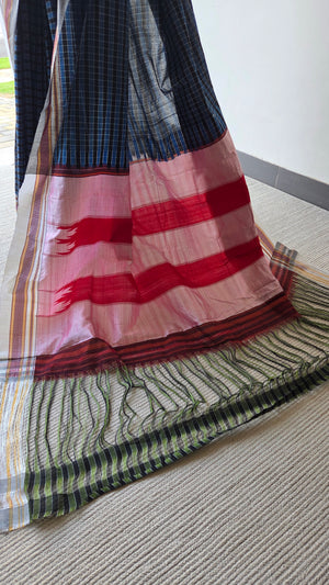 'LAKKAVALLI' Handwoven Ilkal Pure Cotton Saree