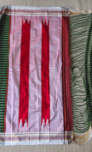 'KARANJI' Handwoven Ilkal Pure Cotton Saree