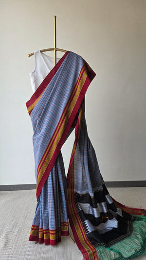 'HONNEMARADU' Handwoven Ilkal Pure Cotton Saree