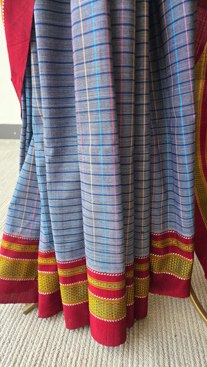 'HONNEMARADU' Handwoven Ilkal Pure Cotton Saree