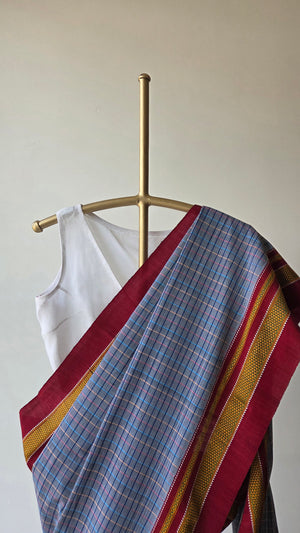 'HONNEMARADU' Handwoven Ilkal Pure Cotton Saree