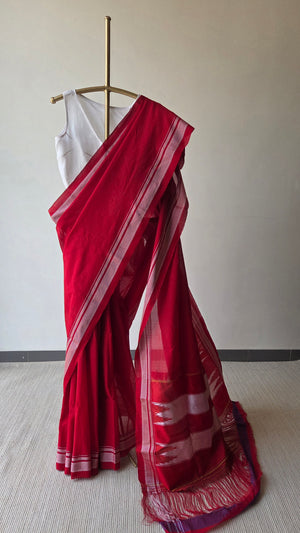 'AYYANAKERE' Handwoven Ilkal Pure Cotton Saree
