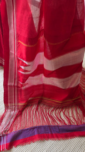 'AYYANAKERE' Handwoven Ilkal Pure Cotton Saree