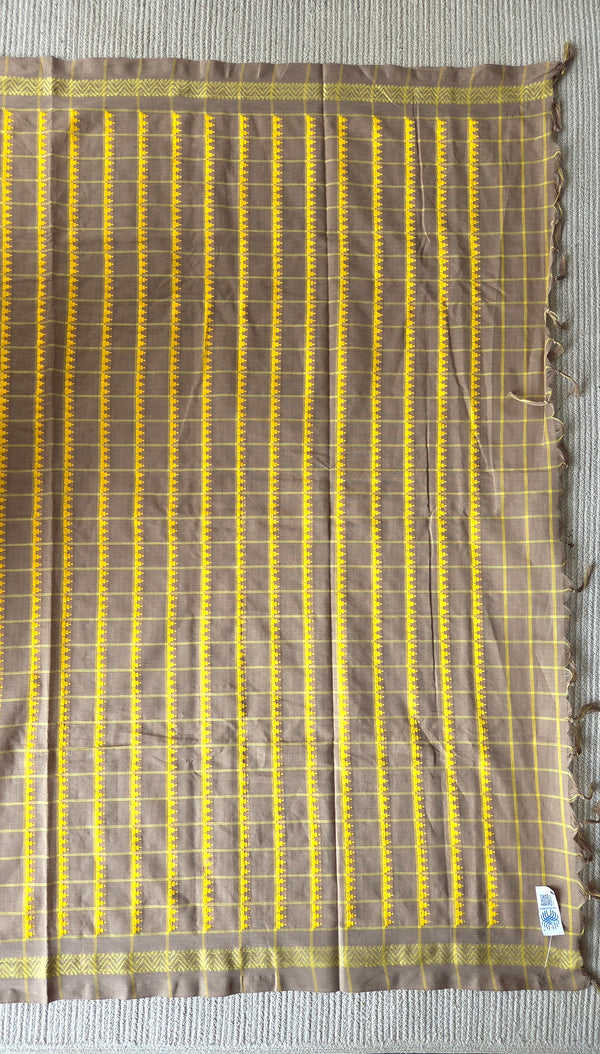 'SHORSHE ILISH' Handwoven Begumpuri Saree