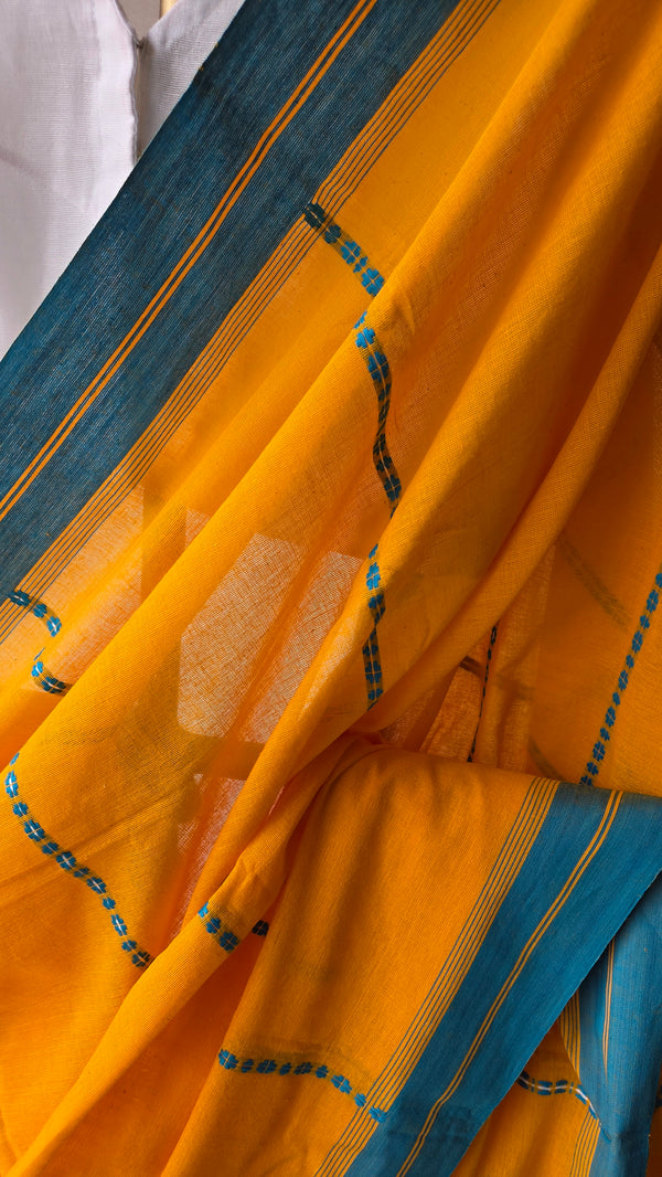 'ADITI: Mango' Handwoven Begumpuri Saree