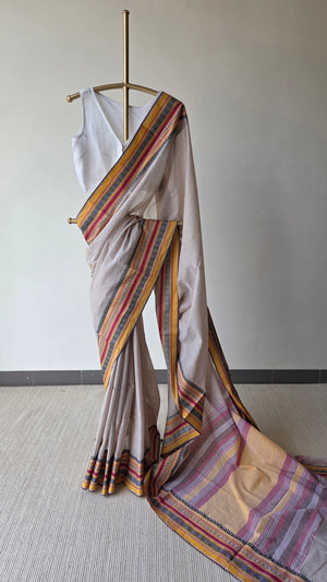 'ANWESHA: Ganga' Handwoven Begumpuri Saree