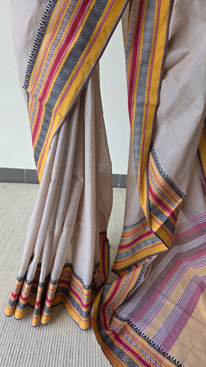 'ANWESHA: Ganga' Handwoven Begumpuri Saree